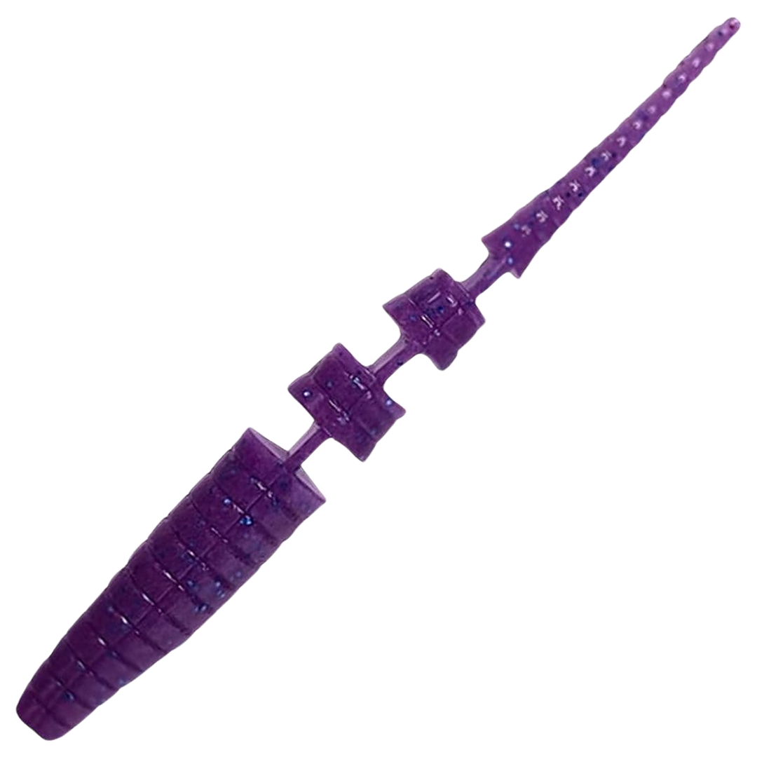 Crazy Fish Polaris kelluva Jigi 3", väri 51d: violetti yläpuoli ja harmaanvalkoinen alapuoli