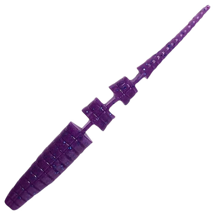 Crazy Fish Polaris kelluva Jigi 3", väri 51d: violetti yläpuoli ja harmaanvalkoinen alapuoli