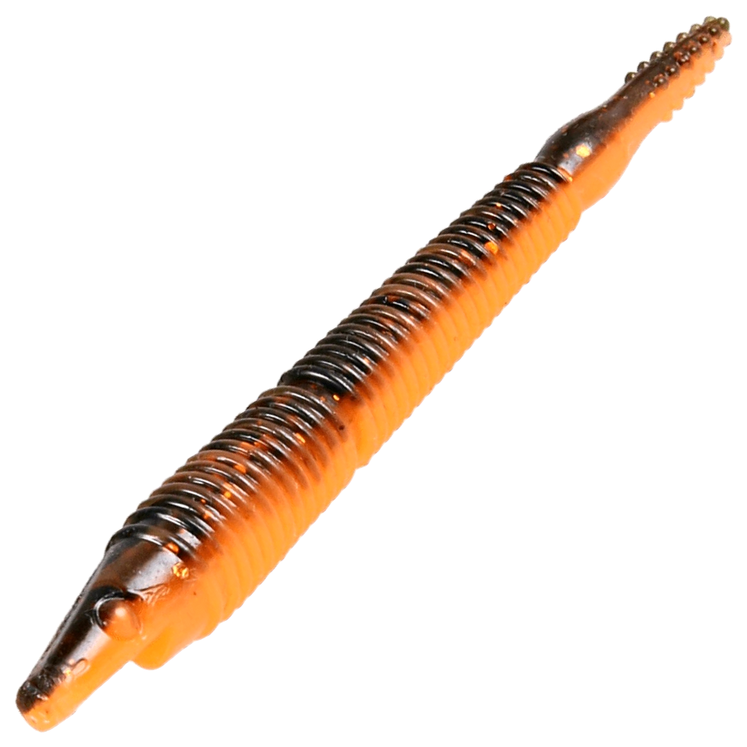 CWC Pigster Crawler Jigi 10cm, väri Black Pumpkin: musta selkä ja oranssi vatsa