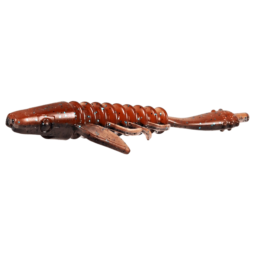 CWC Pigster Gecko Jigi 8.5cm Cinnamon Smoke Flake sivulta, pää vasemmalla