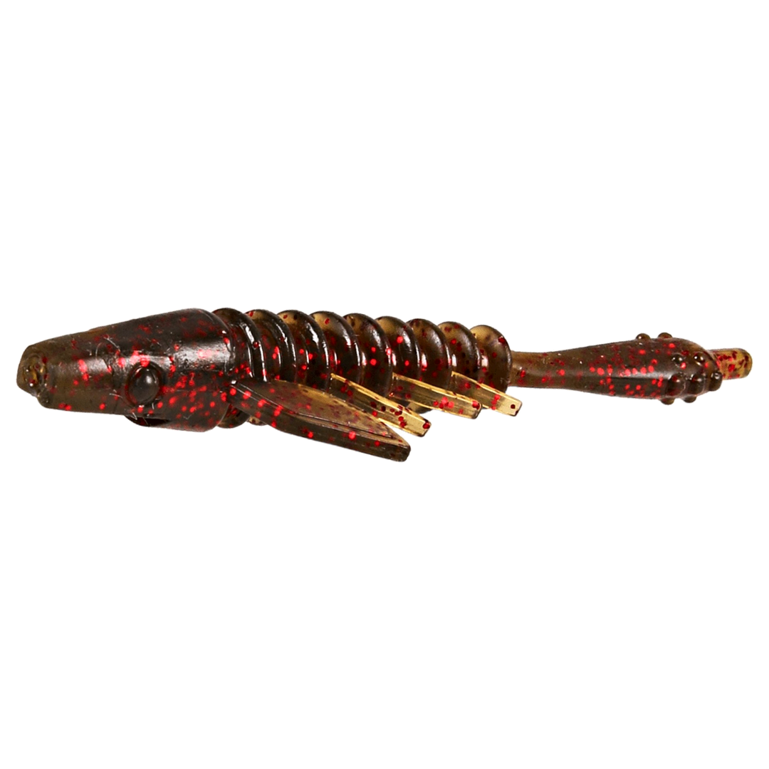 CWC Pigster Gecko Jigi 8.5cm Watermelon Red Flake sivulta, pää vasemmalla