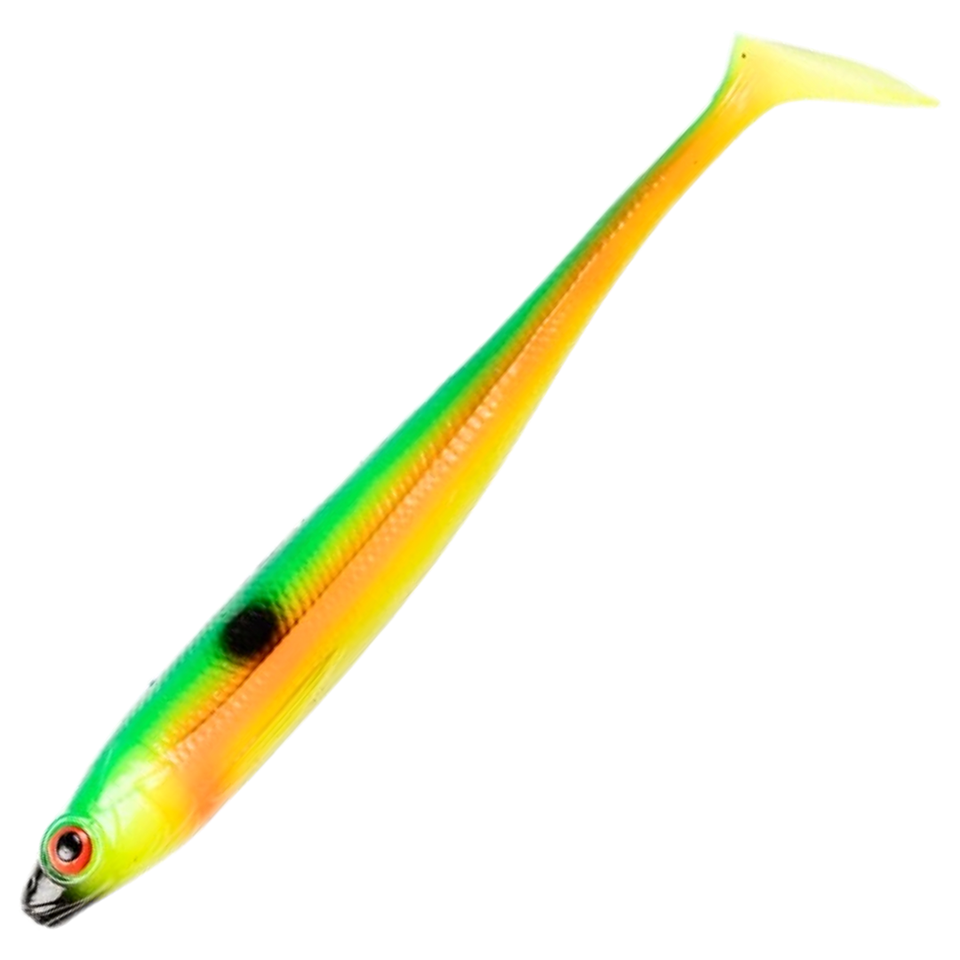 Daiwa Prorex Duckfin Shad 2.0 Haukijigi 20cm 45g, väri Parrot: vihreä selkä, keltainen kylki ja oranssi vatsa