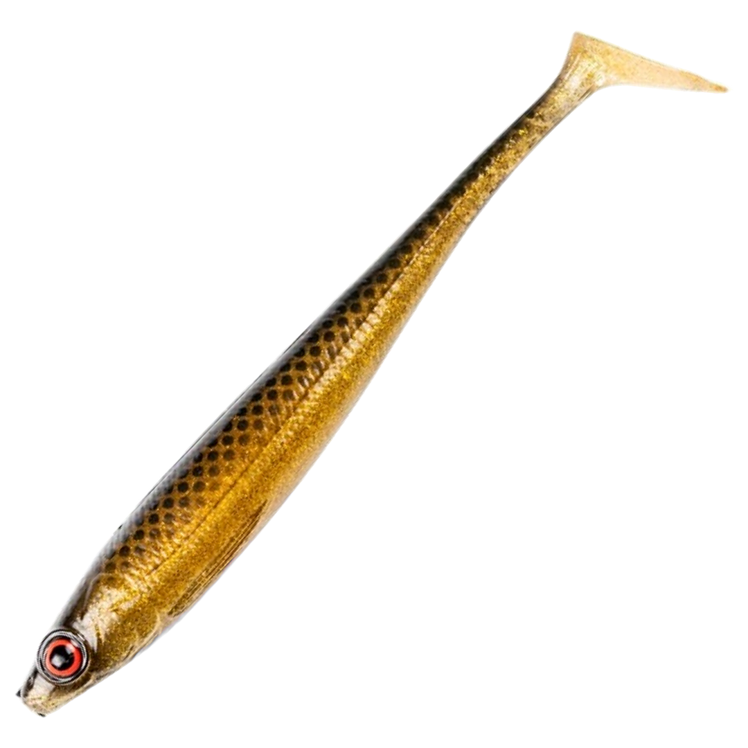 Daiwa Prorex Duckfin Shad 2.0 Haukijigi 20cm 45g, väri Spotted Bullhead: kullanruskea selkä ja tummat pilkut