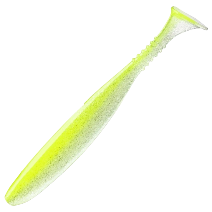 Daiwa Tournament D´Fin 12.5cm Jigi, väri UV Lime Pearl: kellanvihreä runko ja helmenvalkoinen vatsa