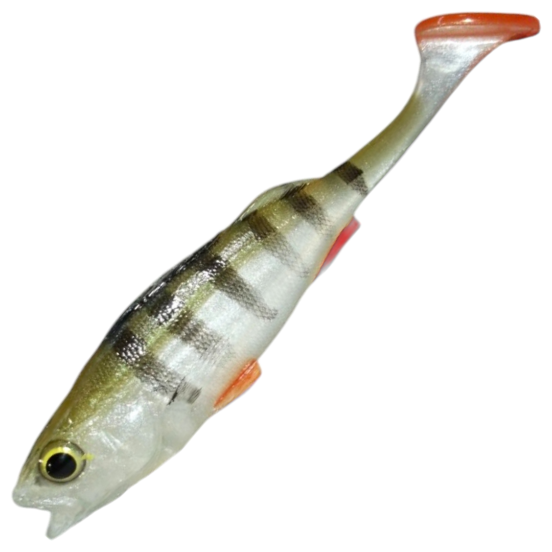 Dominator URSB Ahven Lapiopyrstö Jigi 10cm, väri BZP: ruskeat raidat ja vaalea kylki