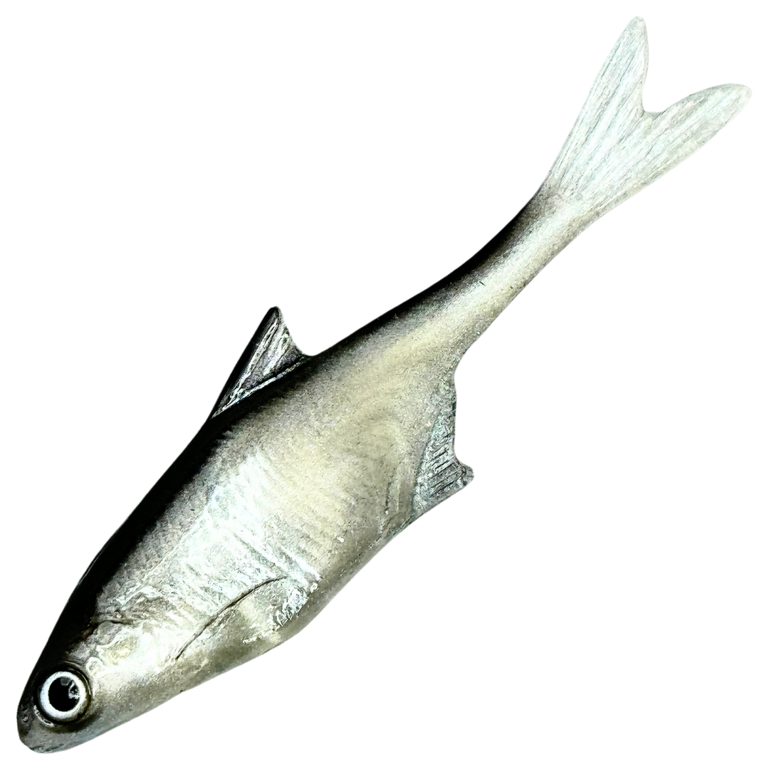 Dominator URSB Pasuri Kalapyrstö Jigi 7,5cm, väri CP: musta selkä ja hopeinen kylki