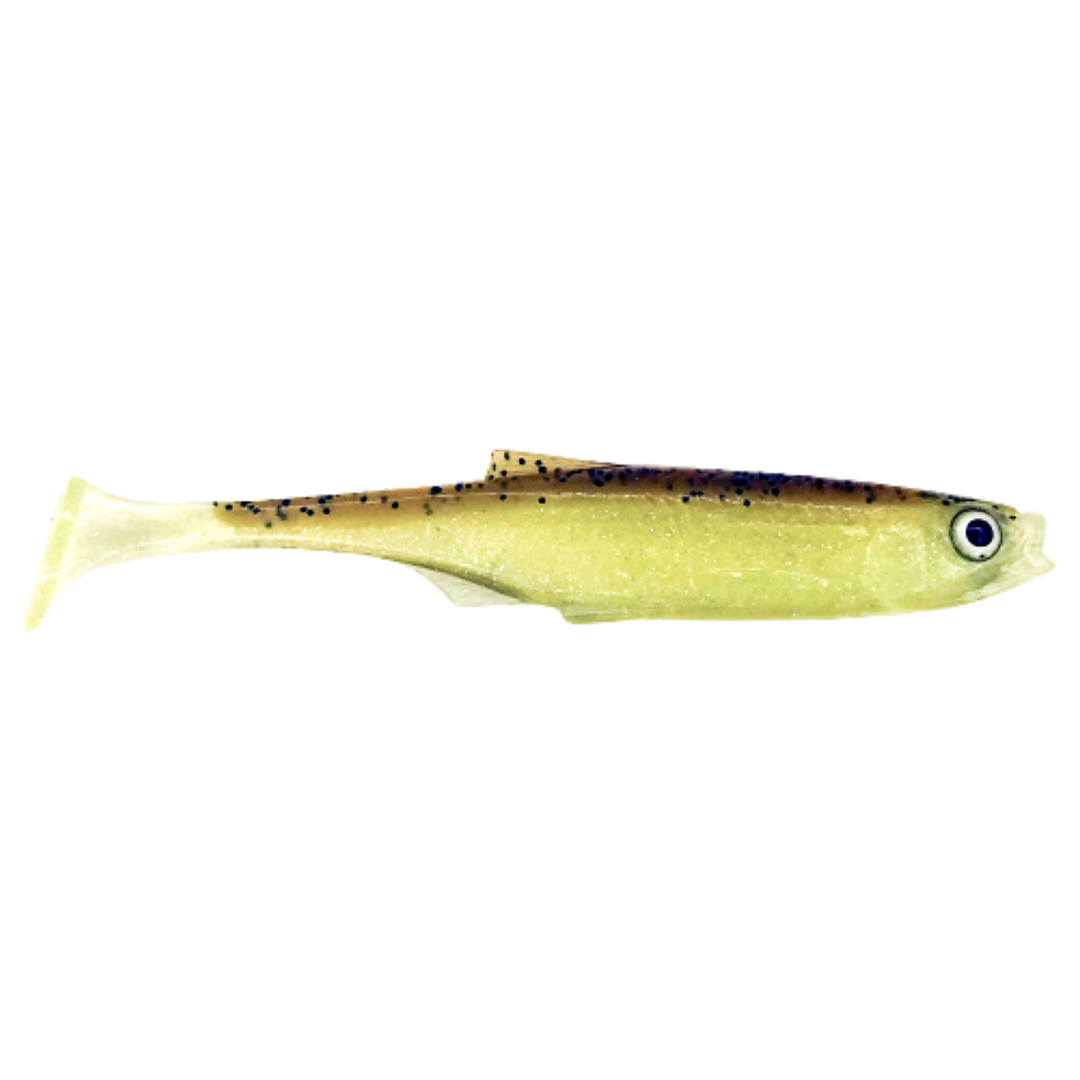 Dominator URSB Salakka lapiopyrstö Jigi 10cm OGS sivulta, pää oikealla