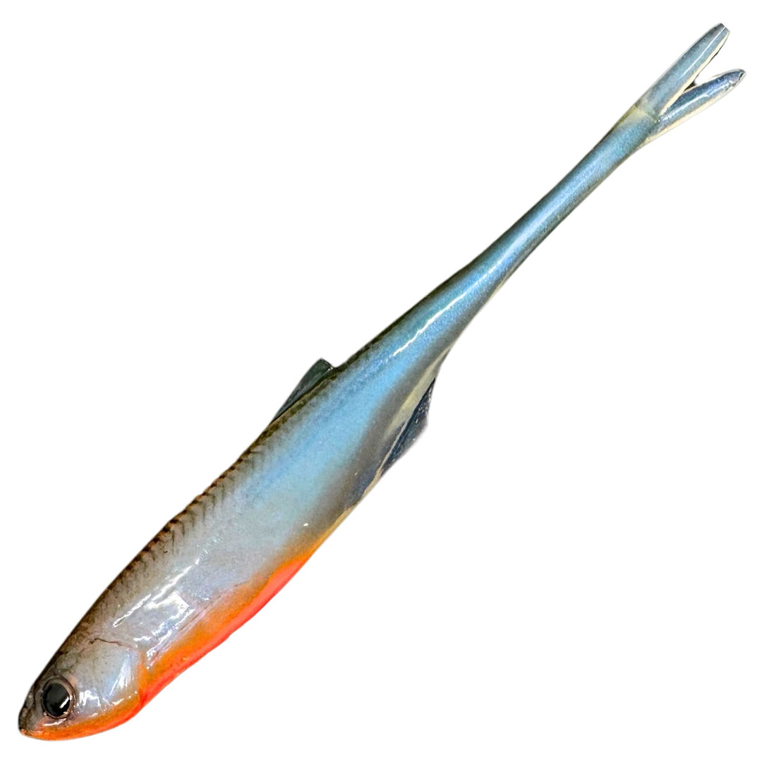 Dominator URSB Salakka V-pyrstö Jigi 11cm, väri VONP: sininen selkä ja oranssi vatsa