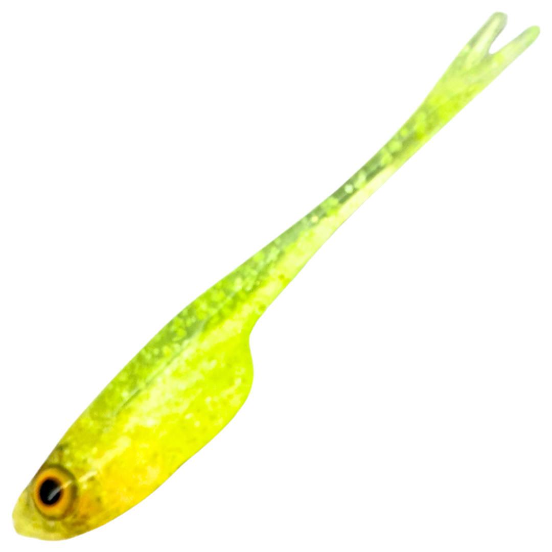 Dominator URSB Salakka V-pyrstö Jigi 4,5cm, väri VUVY: kellanvihreä runko