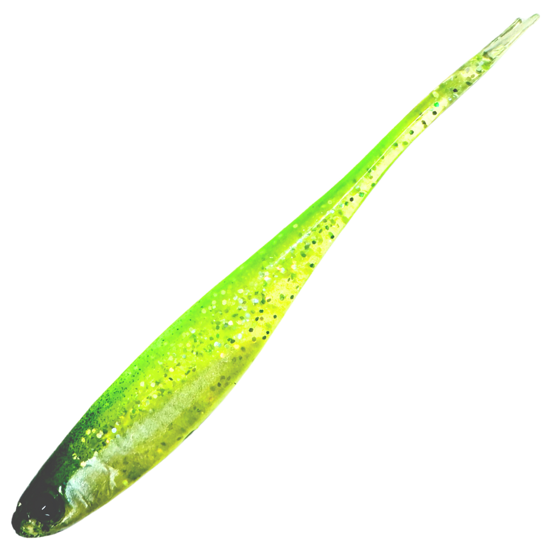 Dominator URSB Salakka V-Pyrstö Jigi 6,5cm, väri VUVHS: kellanvihreä hileinen runko