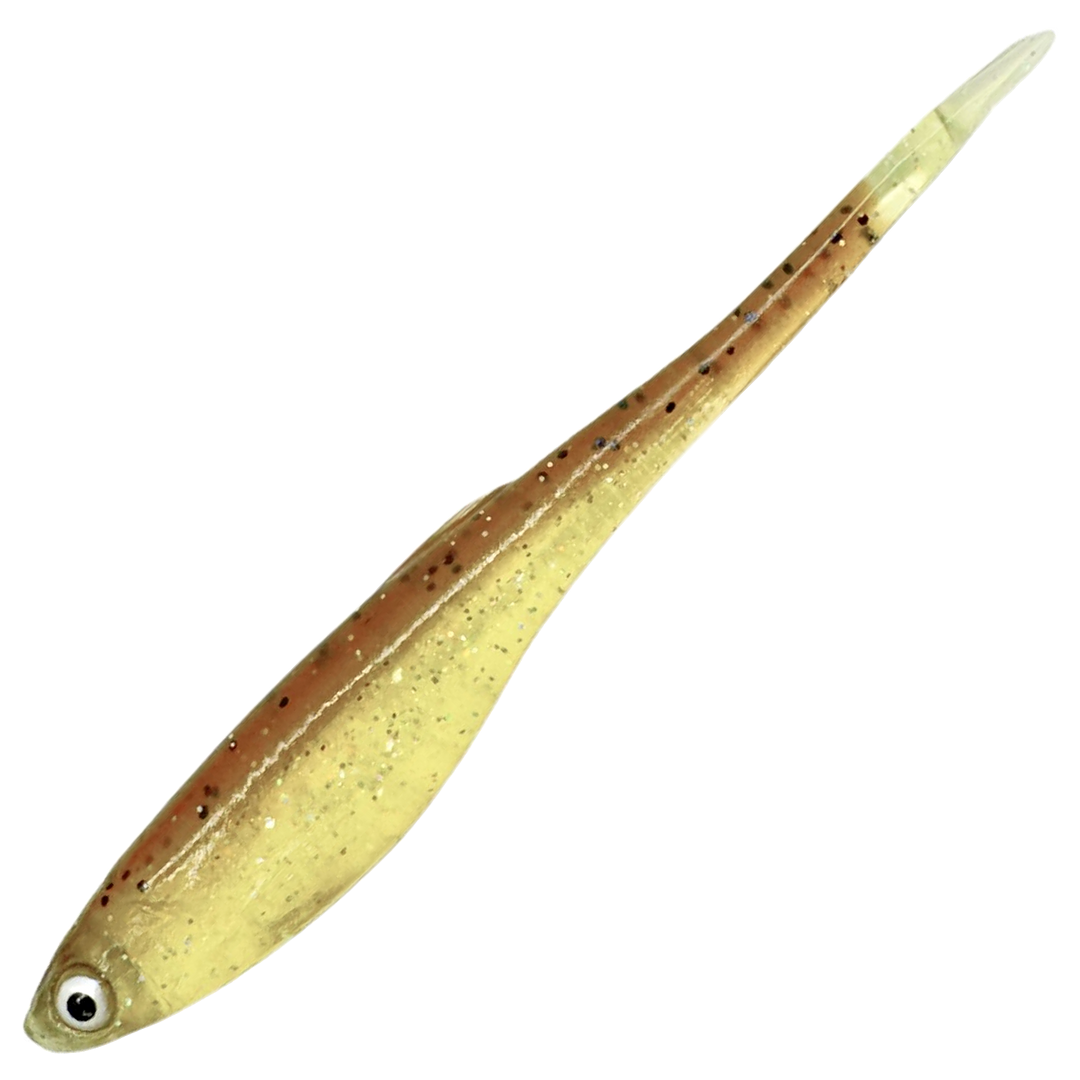 Dominator URSB Salakka V-Pyrstö Jigi 7,5cm, väri VOGS: oliivinruskea selkä ja kellertävä kylki