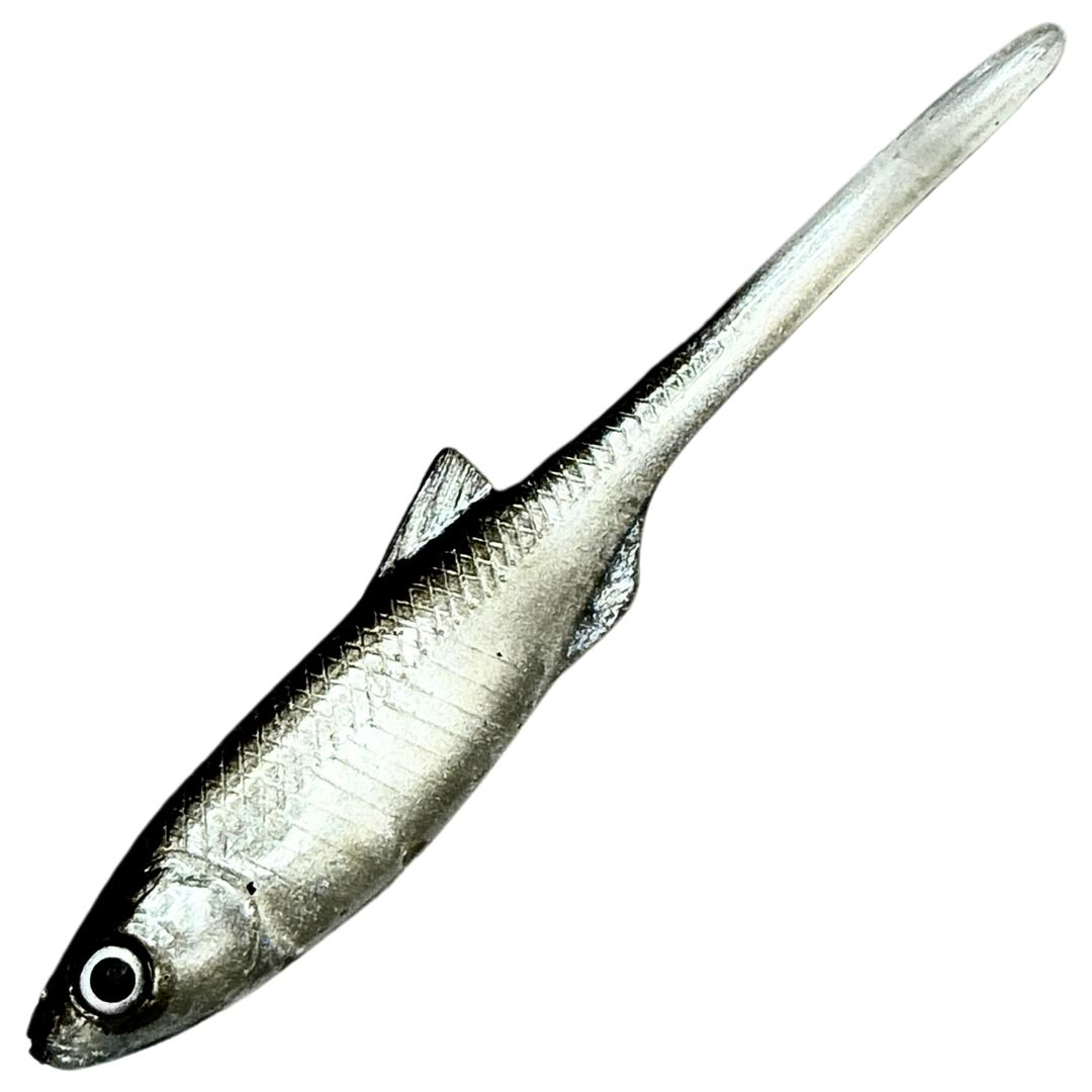 Dominator URSB Salakka V-Pyrstö Jigi 8cm, väri VCP: musta selkä ja hopeinen kylki