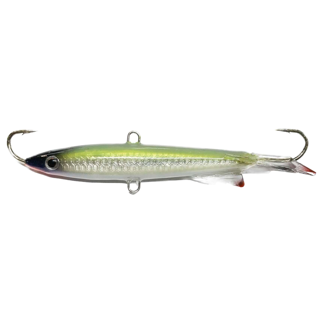 EEPE Kevennetty Tasapainopilkki 25g 70mm Vaalea Kuore sivulta, pää vasemmalla