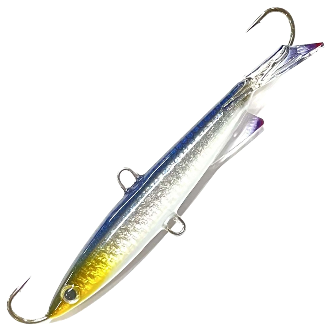 EEPE Kevennetty Tasapainopilkki 25g 70mm, väri Valopää Sininen: keltainen pää, sininen selkä, hopeinen kylki