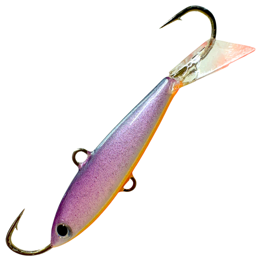 EEPE Vene Levypyrstö Tasapaino 63mm 15g, väri Violetti: violetti kylki, oranssi vatsa