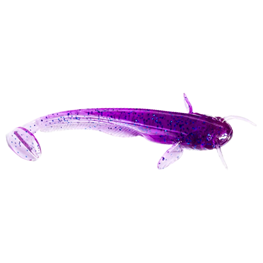 FishUp Catfish Jigi 2" Violet/Blue sivulta, pää oikealla