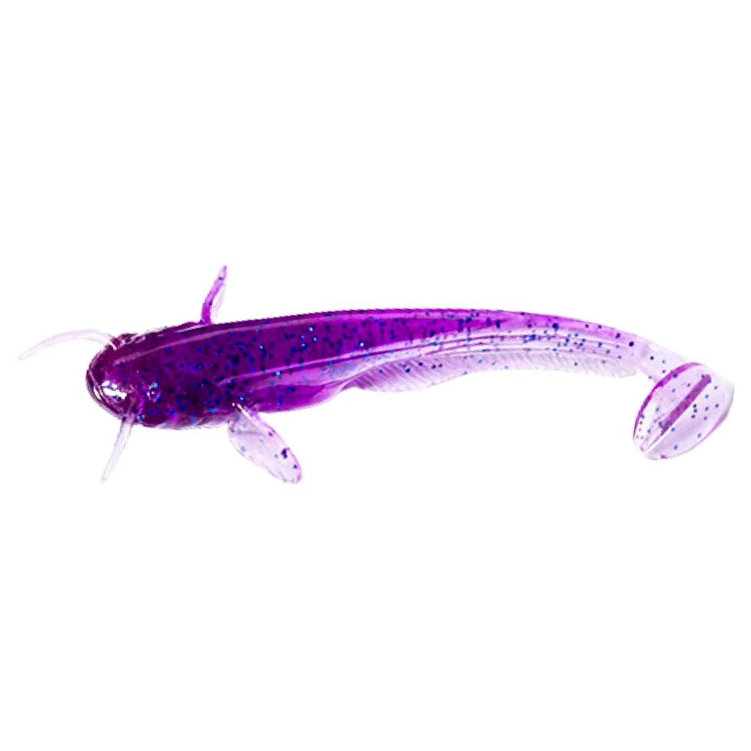 FishUp Catfish Jigi 3" Violet/Blue sivulta, pää vasemmalla
