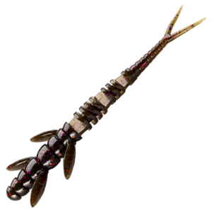 FishUp Flit Jigi 3" 8kpl | Green Pumpkin Brown/Red & Purple