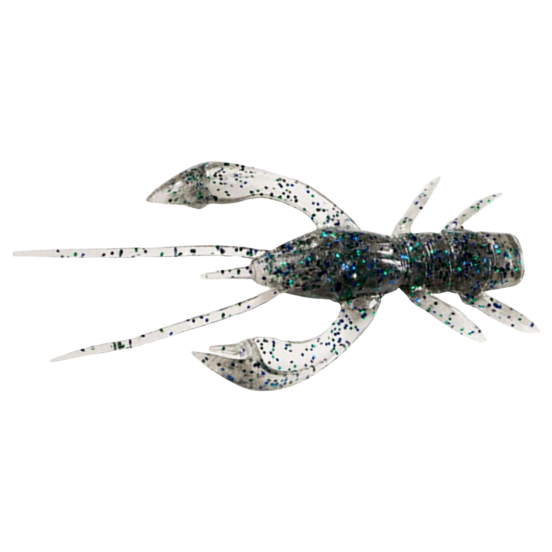 FishUp Real Craw Jigi 2" Bluegill ylhäältä, pää vasemmalla