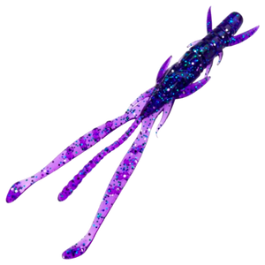 FishUp Shrimp Jigi 3" 9kpl | Dark violet/Peacock & Silver