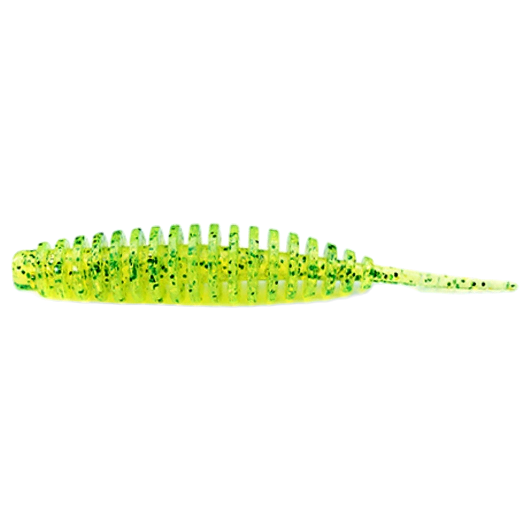 FishUp Tanta Jigi 2.5" Flo Chartreuse/Green sivulta, pää vasemmalla
