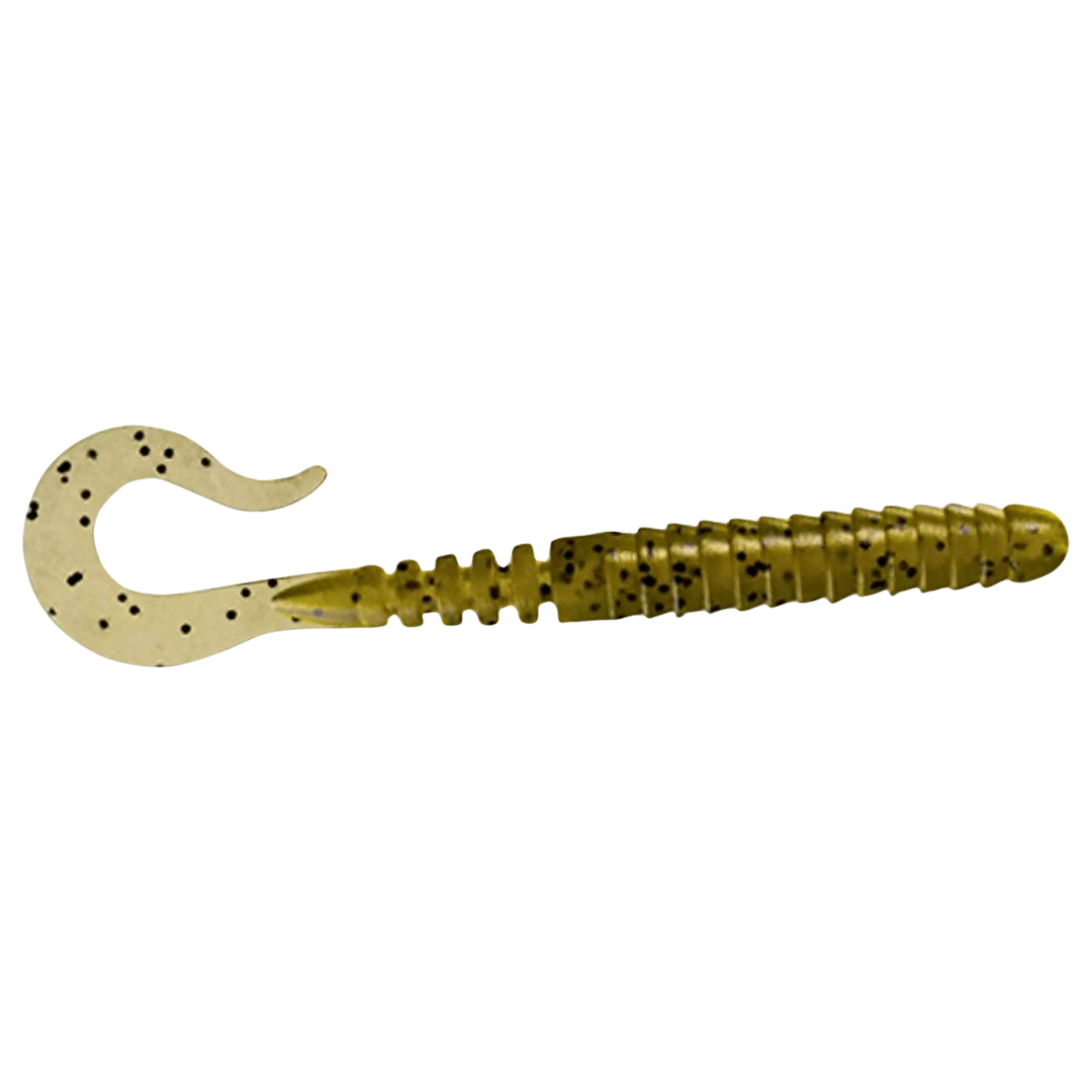 FishUp Vipo Jigi 2" Green Pumpkin Seed sivulta, pää oikealla
