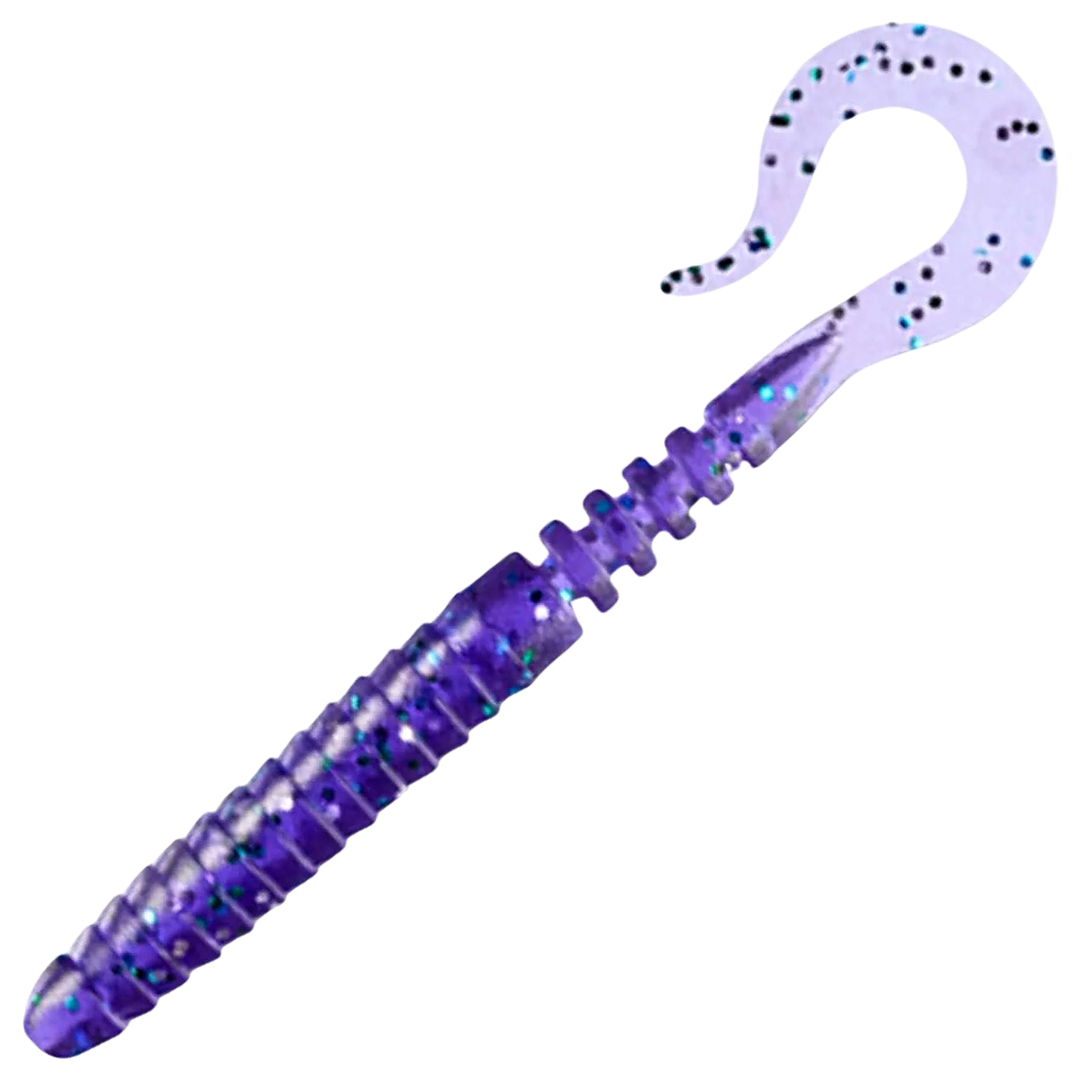 FishUp Vipo Jigi 3.6", väri Dark Violet/Peacock & Silver: tumma violetti runko ja vaalea pyrstö