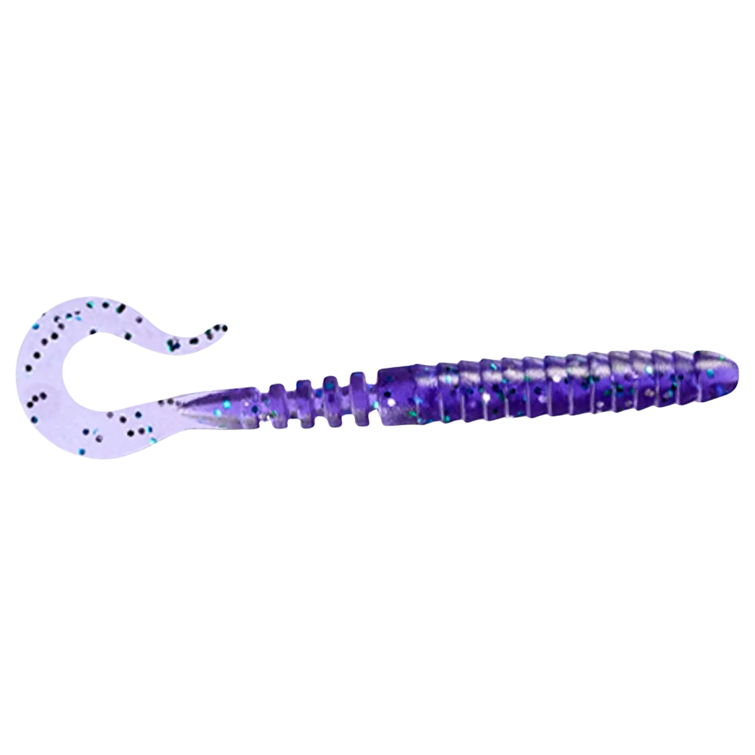 FishUp Vipo Jigi 3.6" Dark Violet/Peacock & Silver sivulta, pää oikealla