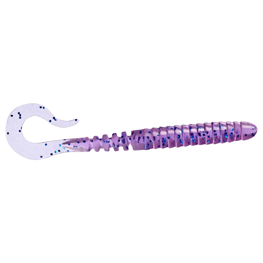 FishUp Vipo Jigi 3.6" Violet/Blue sivulta, pää oikealla