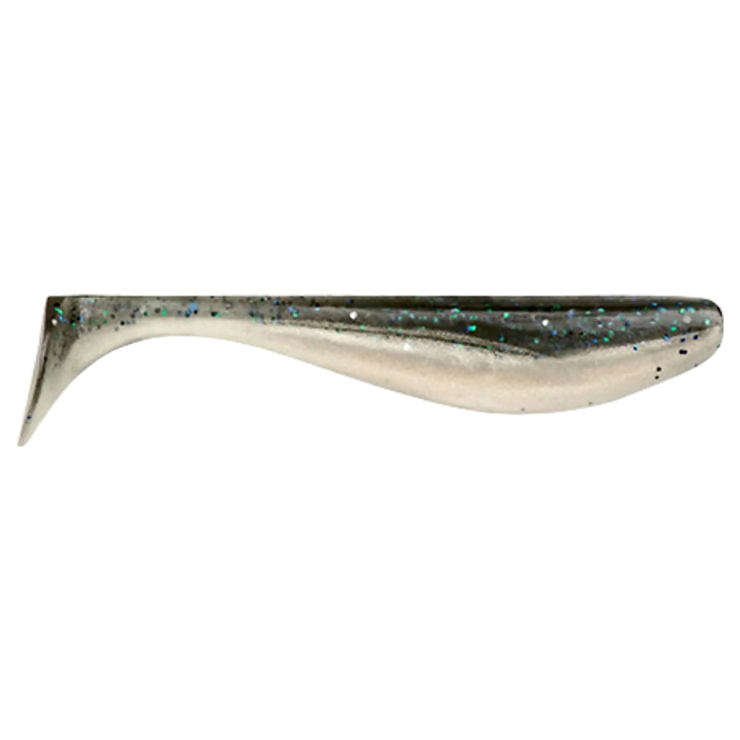 FishUp Wizzle Shad Jigi 3" Bluegill/Pearl sivulta, pää oikealla