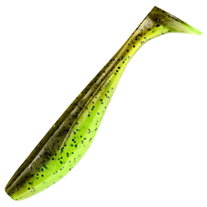 FishUp Wizzle Shad Jigi 3" 8kpl | Green Pumpkin/Chartreuse