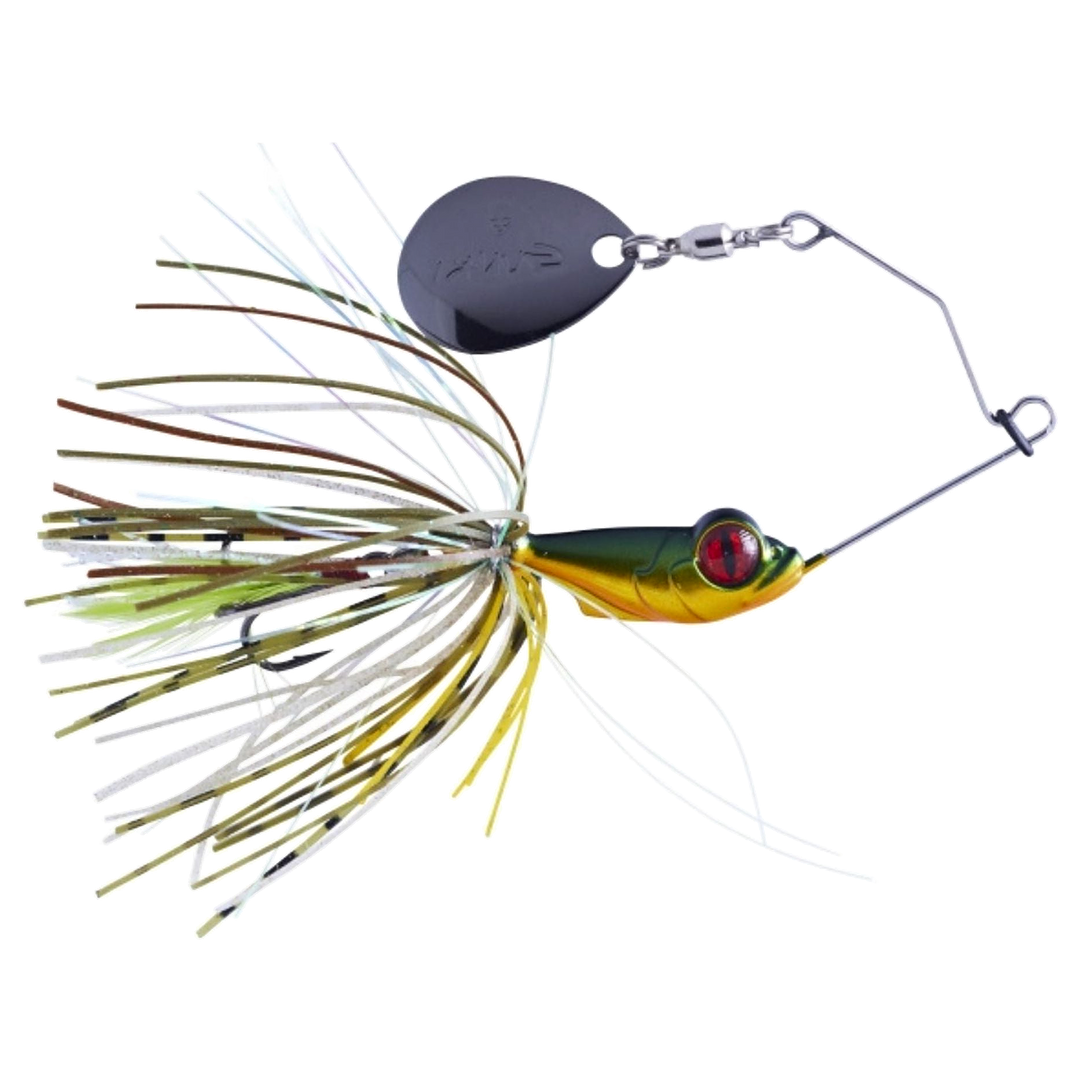 Gunki Alvin Spinnerbait 5,6g Gold Perch sivulta, pää oikealla