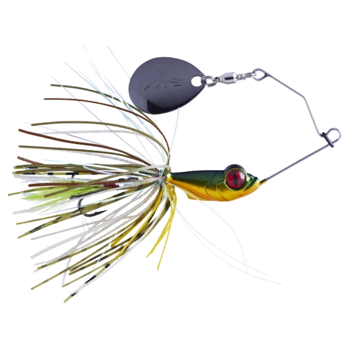 Gunki Alvin Spinnerbait 5,6g Gold Perch sivulta, pää oikealla