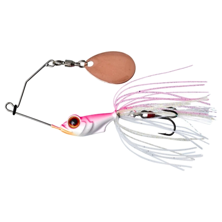 Gunki Alvin Spinnerbait 5,6g Pink Shiner sivulta, pää vasemmalla