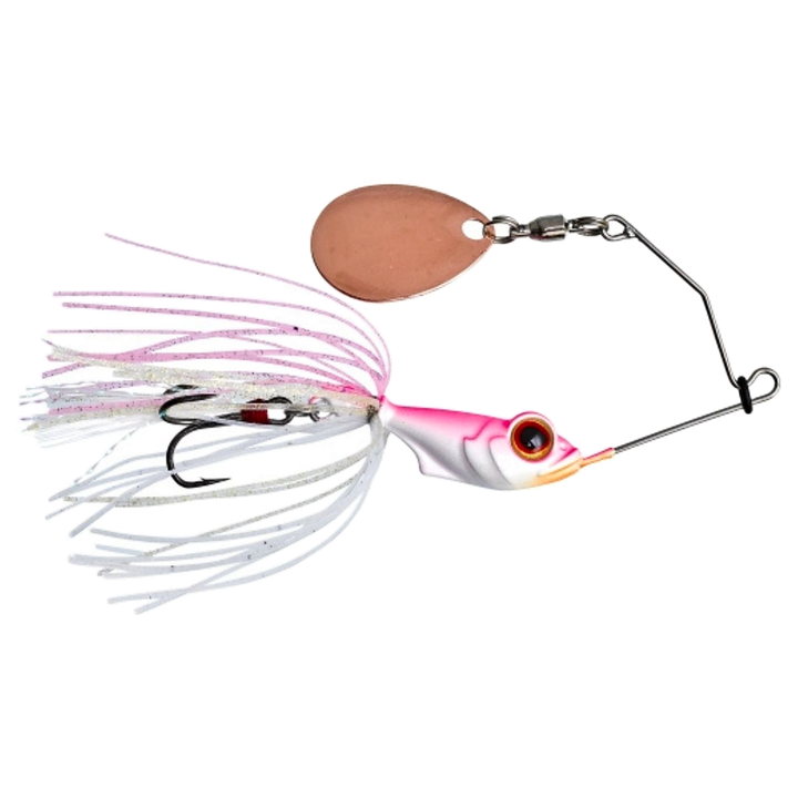 Gunki Alvin Spinnerbait 5,6g Pink Shiner sivulta, pää oikealla