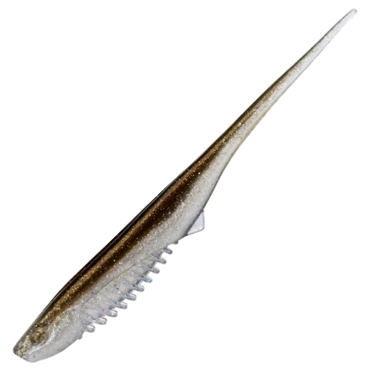 Gunki Mosquito Jigi 11cm, väri Crystal Brown: ruskea selkä ja läpikuultava hopeinen kylki