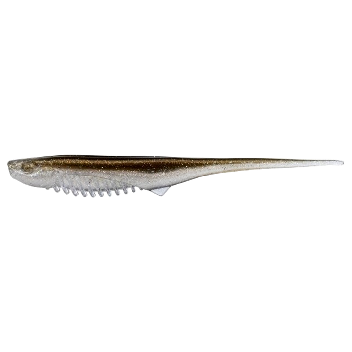 Gunki Mosquito Jigi 11cm Crystal Brown sivulta, pää vasemmalla