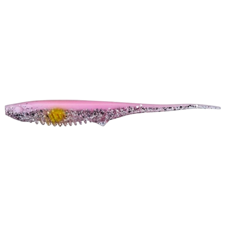 Gunki Mosquito Jigi 11cm Crystal Gum sivulta, pää vasemmalla