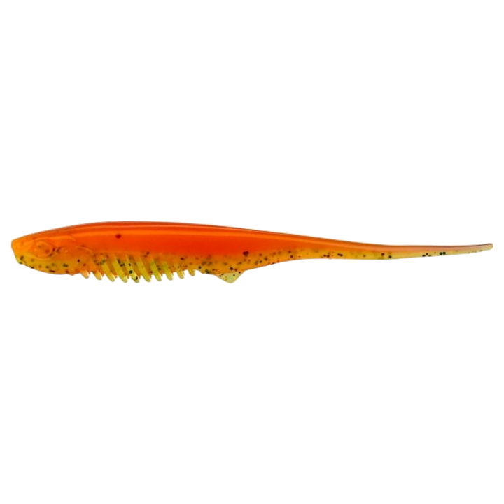 Gunki Mosquito Jigi 11cm Orange Chart Belly sivulta, pää vasemmalla