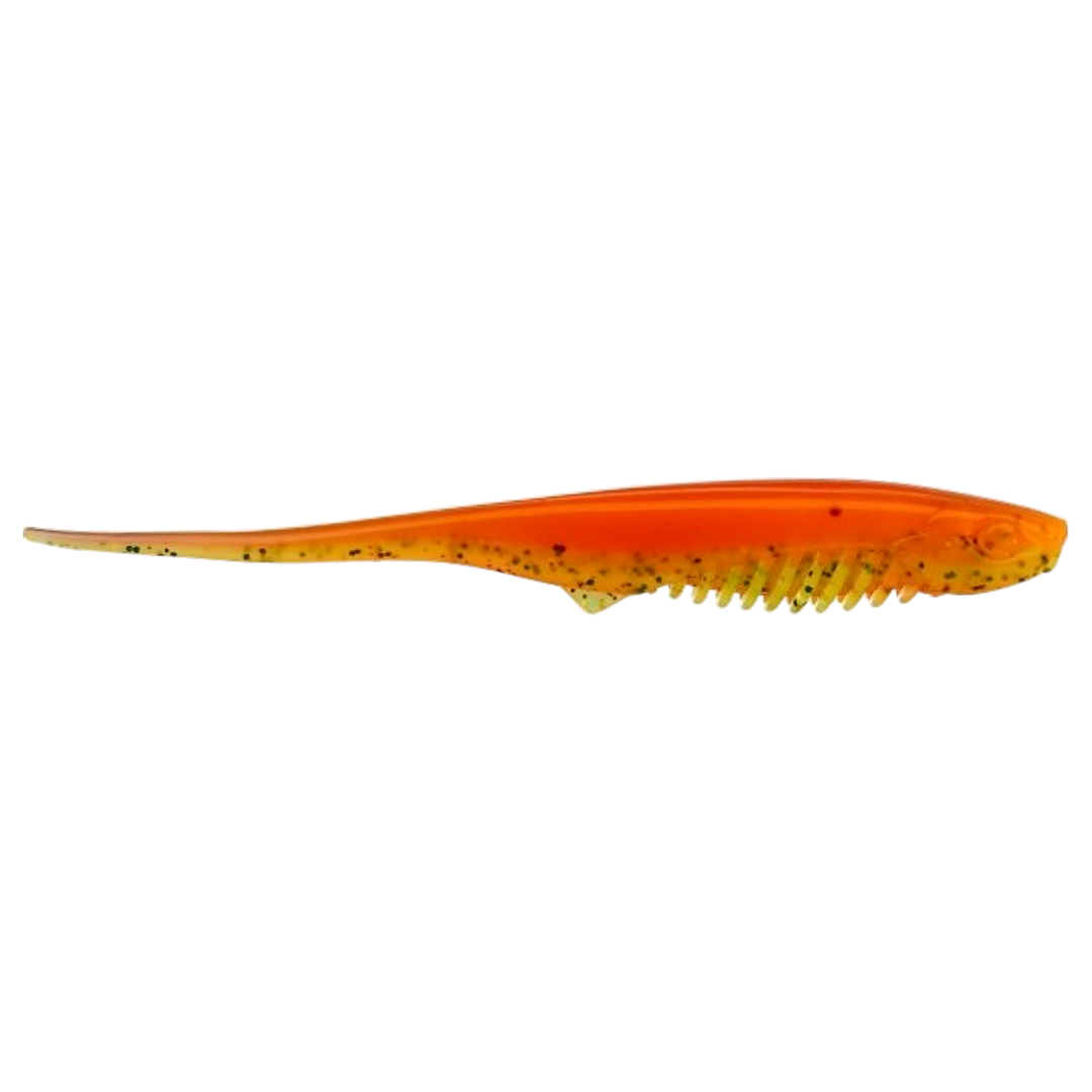 Gunki Mosquito Jigi 11cm Orange Chart Belly sivulta, pää oikealla