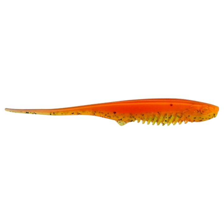 Gunki Mosquito Jigi 11cm Orange Chart Belly sivulta, pää oikealla