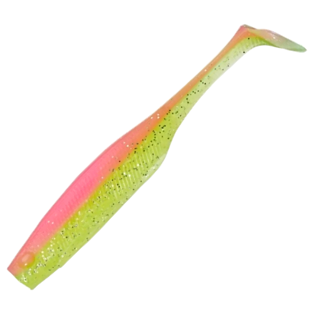 Gunki Peps Jigi 9cm, väri Pink Chart: vaaleanpunainen selkä, kellanvihreä kylki ja mustat pilkut