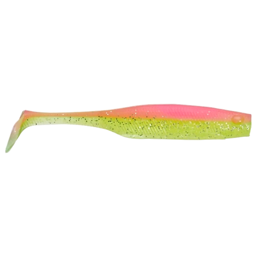Gunki Peps Jigi 9cm Pink Chart sivulta, pää oikealla