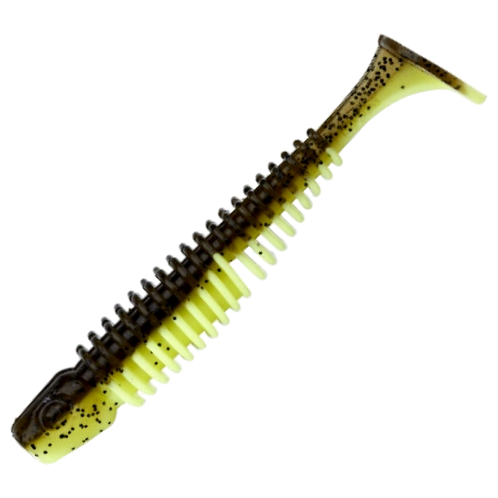 Gunki Tipsy-SXL Jigi 7,6cm, väri Solid Brown Chart: tummanruskea selkä, keltainen vatsa ja mustat pilkut