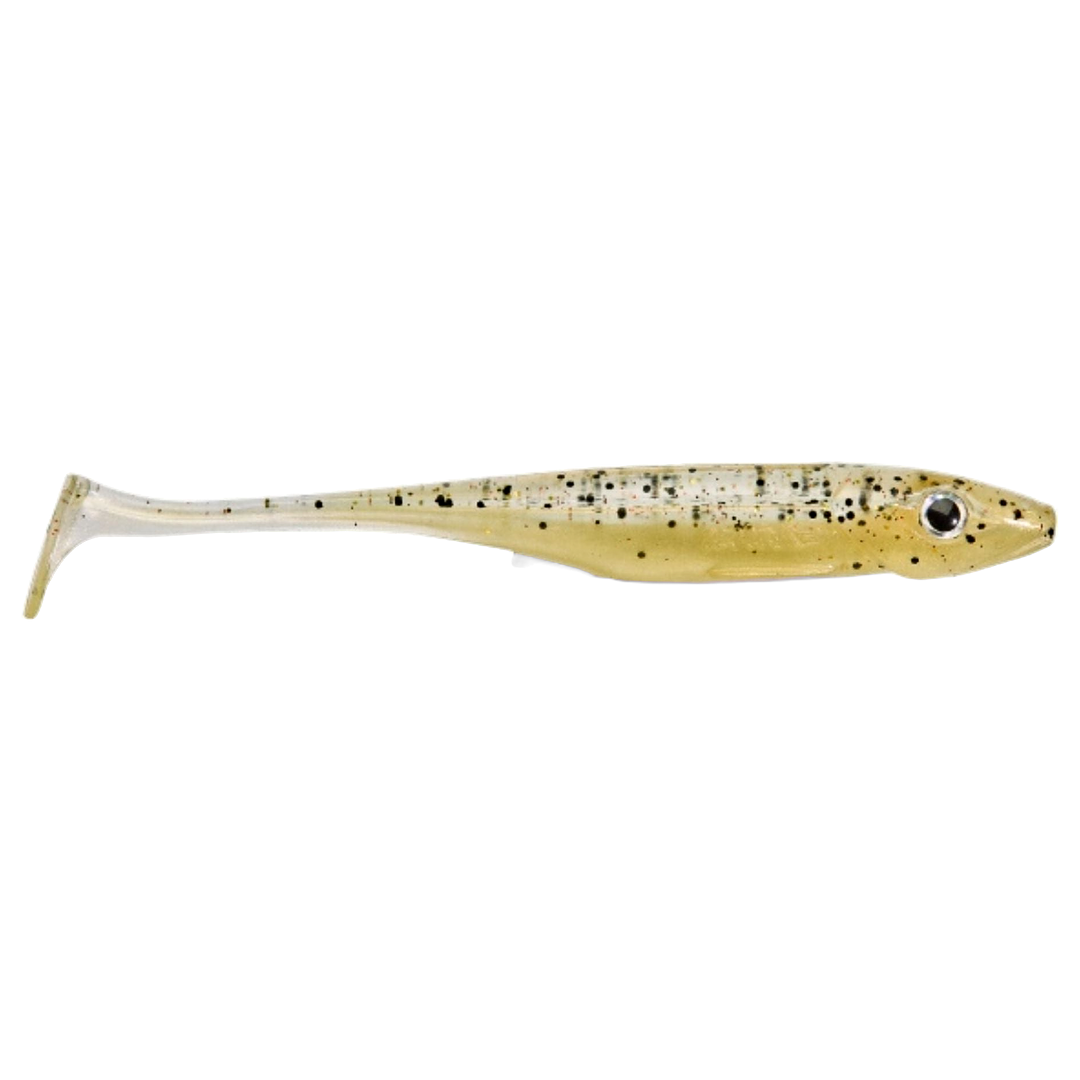 Gunki Whiz Jigi 10cm Ghost Zander sivulta, pää oikealla