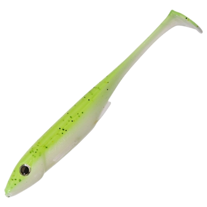Gunki Whiz Jigi 10cm, väri Lemon Pepper Ice: limenvihreä selkä, valkoinen vatsa ja mustat pilkut
