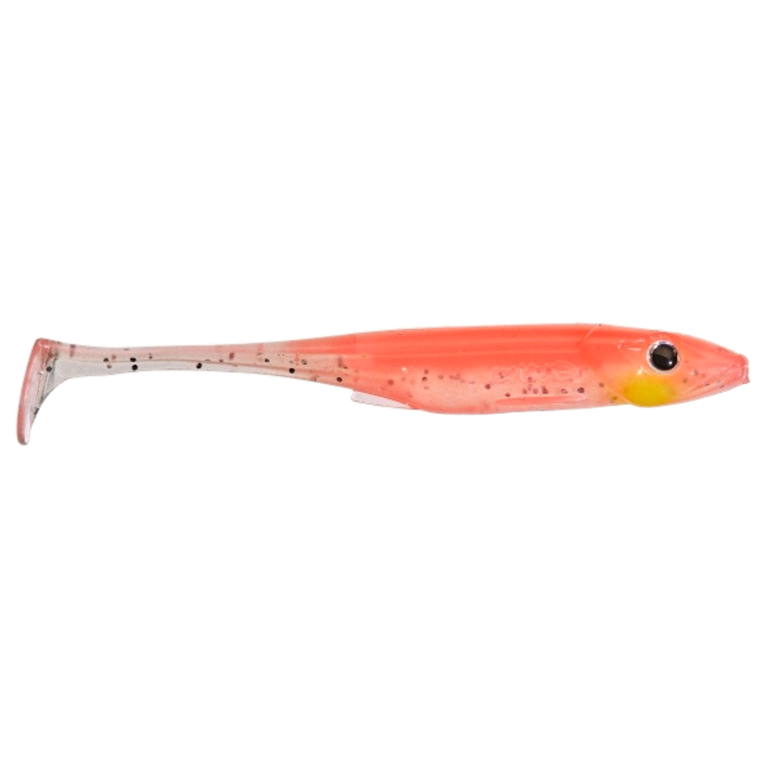 Gunki Whiz Jigi 10cm UV Laser Pink sivulta, pää oikealla