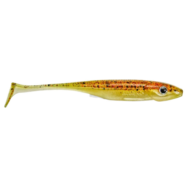 Gunki Whiz Jigi 12,5cm Brown Sugar Green &amp; Red FLK sivulta, pää oikealla