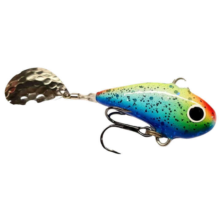 Halme Spintail 35mm 13g 036 UuveeBluu sivulta, pää oikealla
