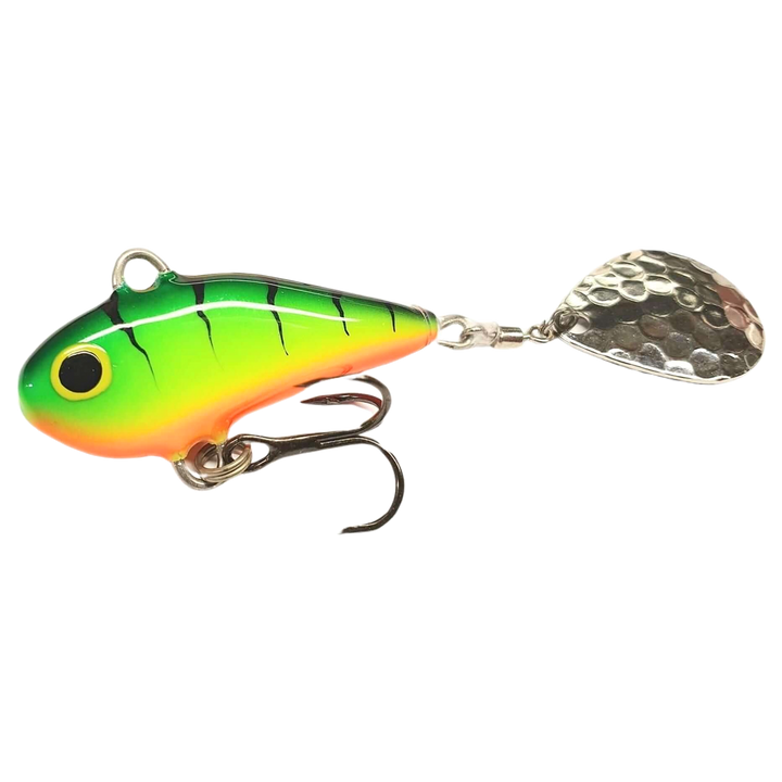 Halme Spintail 35mm 13g 041 Firetiger sivulta, pää vasemmalla